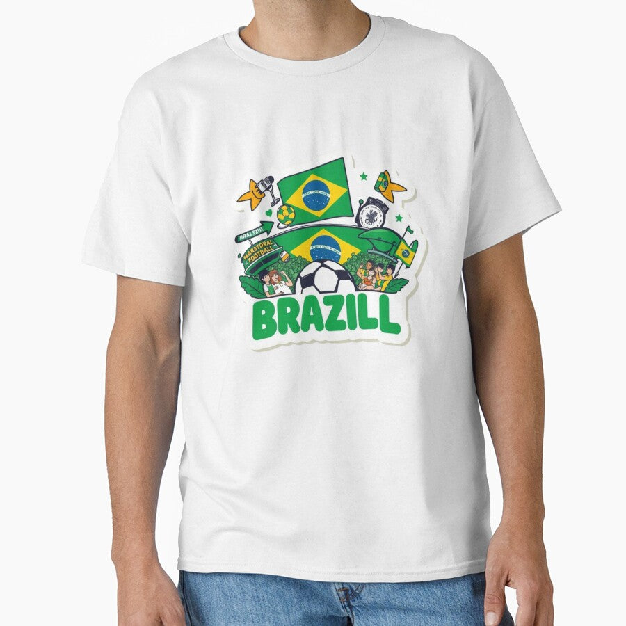 Born to Support Brazil | Brazil Soccer Fan Sticker by HC-Boutique