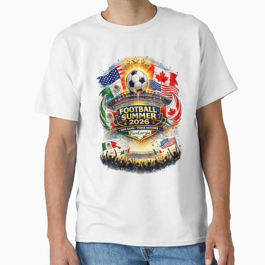 United 2026 Football Nations T-Shirt by Puraenergia Stickers