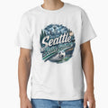 Seattle Rain Game – Retro Soccer Fan Design by MySheetMusicArt