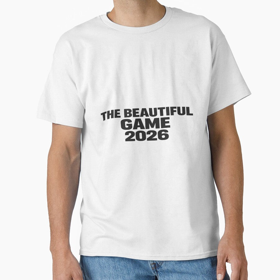 The Beautiful Game 2026 Minimalist Football T-Shirt by ArthUpscale