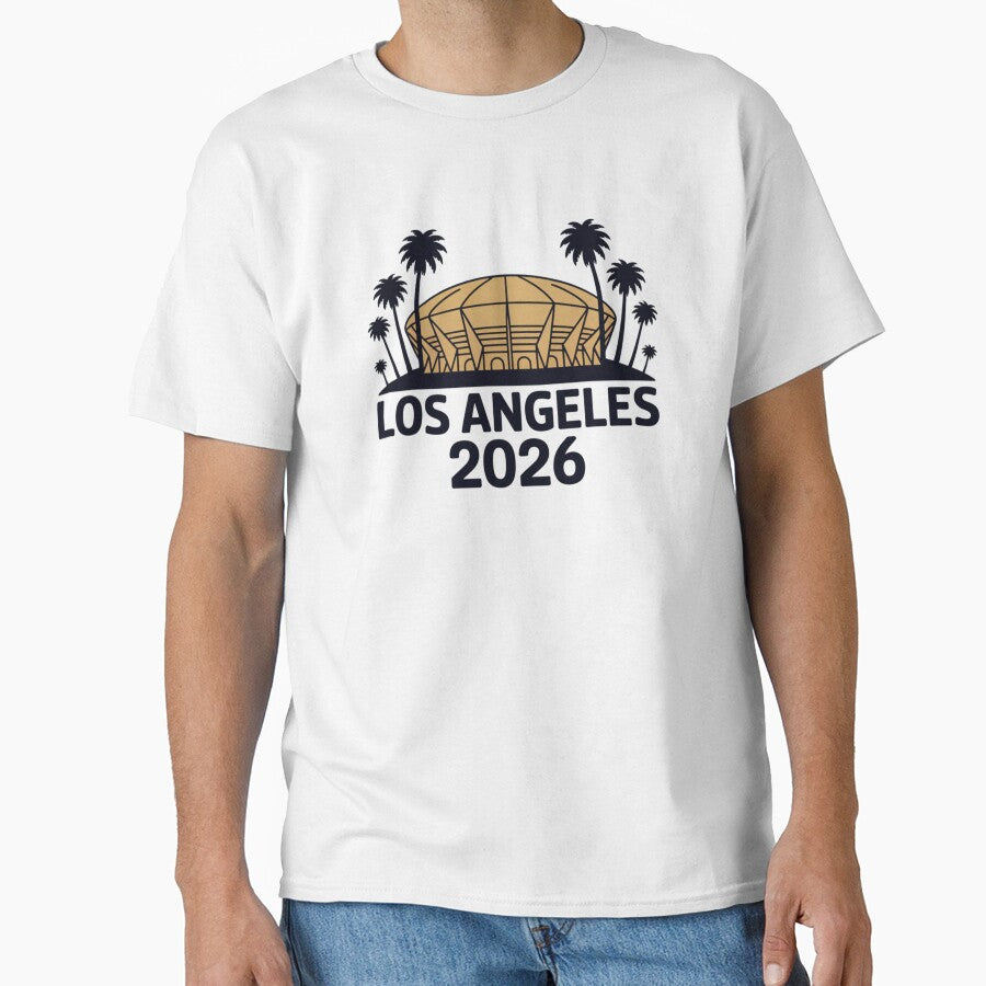 Los Angeles 2026 Palm Tree Sunset T-Shirt V10 by DarylWelsh2024