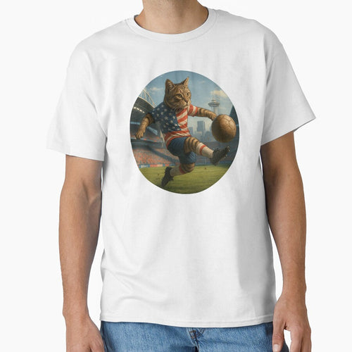 American Soccer Cat – Fierce Spirit Over Seattle by Zouky.art