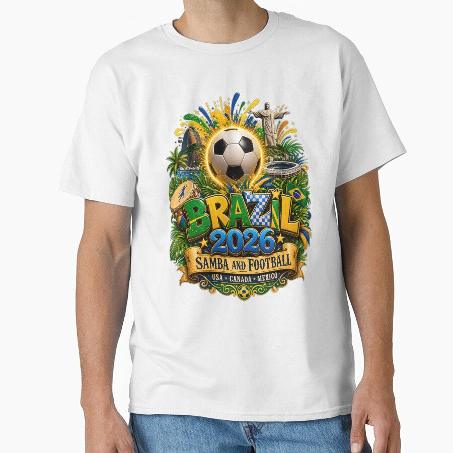 Brazil 2026 Soccer Samba Football Design by LuisWorks