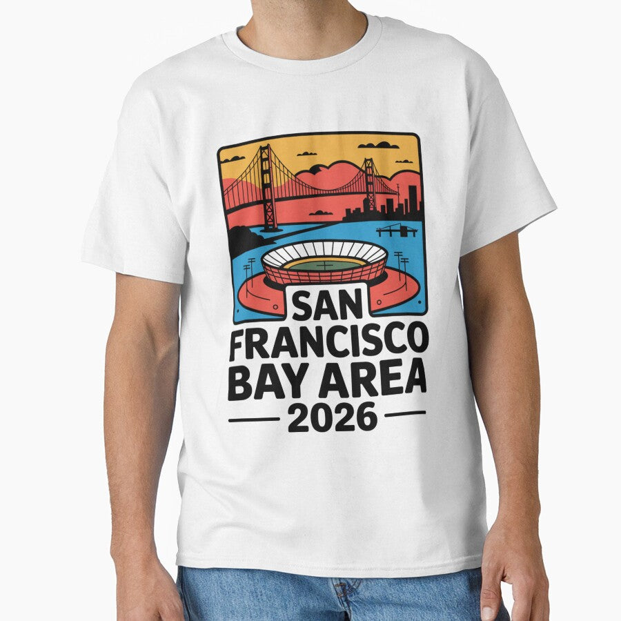 San Francisco Bay Area Golden Gate Stadium T-Shirt V26 by DarylWelsh2024