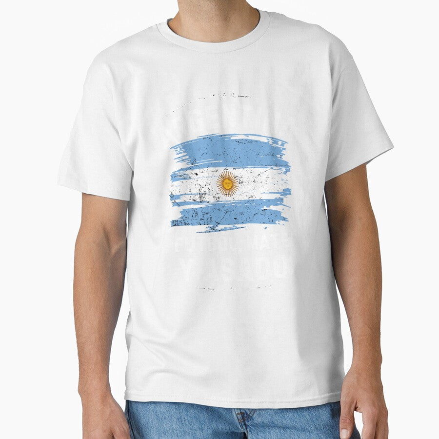 Argentina Shirt Futbol Mate Asado - Argentine Culture Soccer Fan Pride Tee. by JoseFrancese