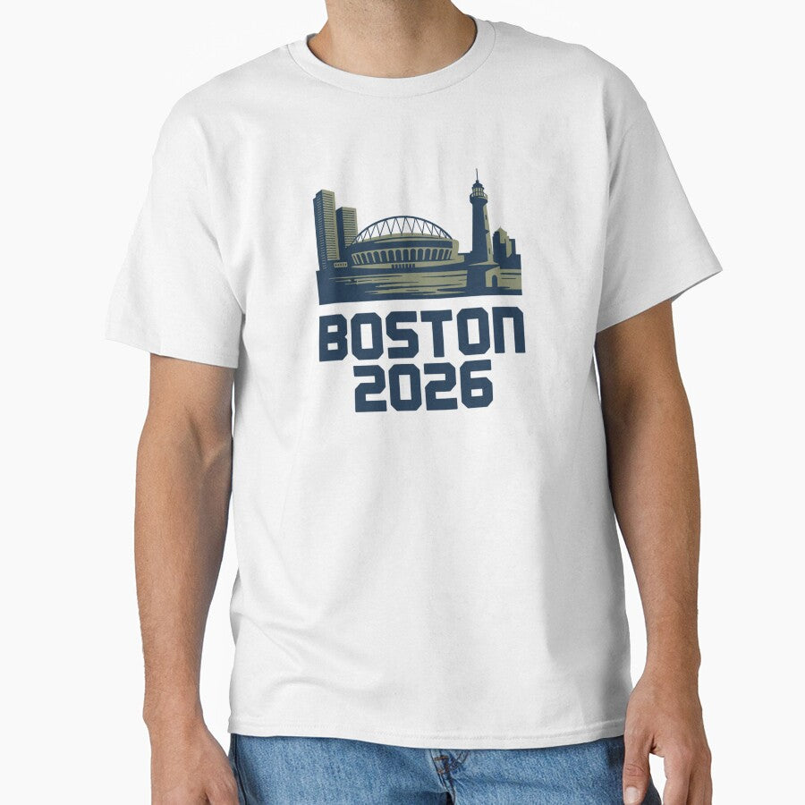 Boston 2026 New England Soccer Souvenir T-Shirt V13 by DarylWelsh2024