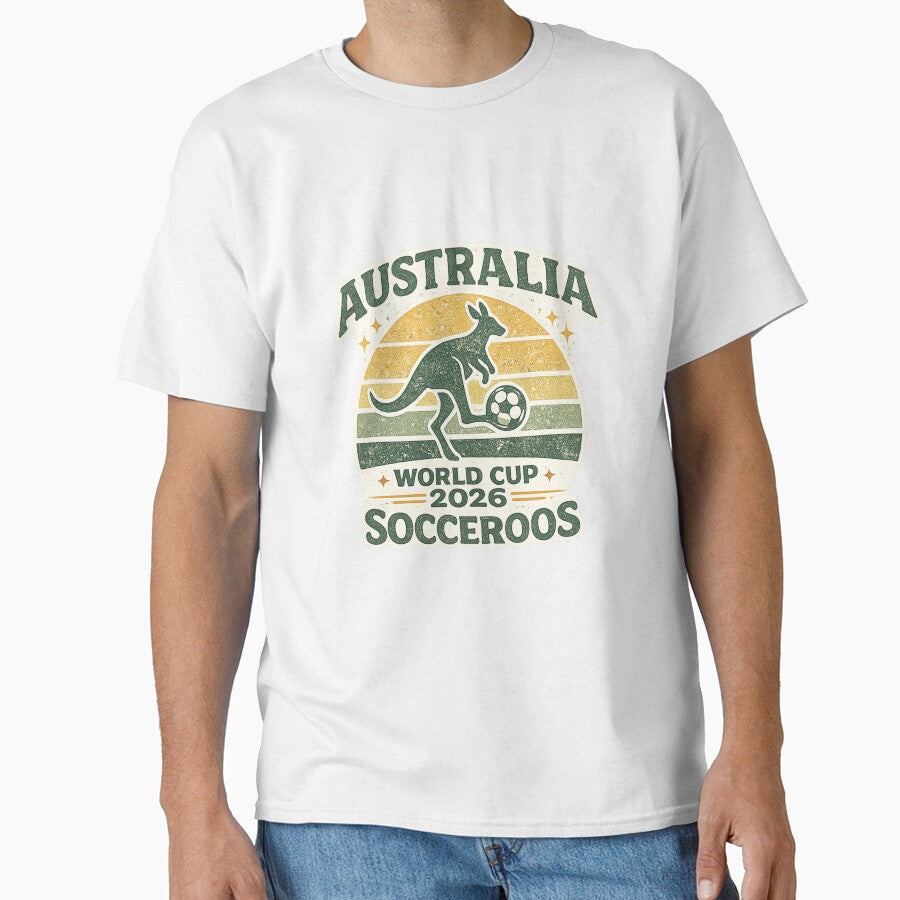 Australia Socceroos World Cup 2026 Vintage Soccer Fan Shirt by ArthUpscale