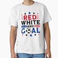 Red White Goal USA Soccer 2026 Patriotic Soccer by gunaone-design
