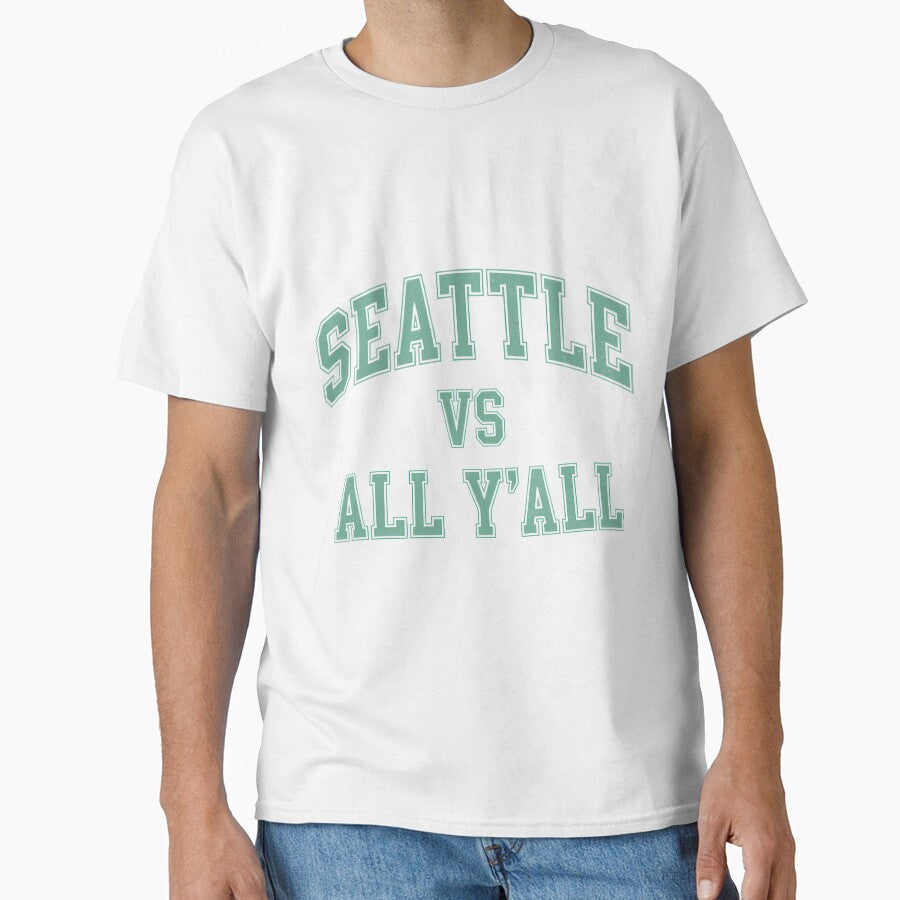 Seattle Vs All Yall Sports Fan Design by JohnwDoArts