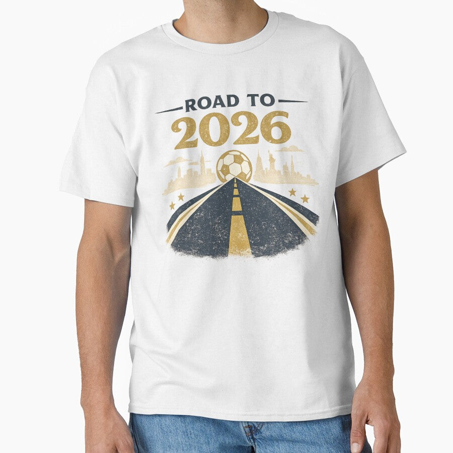 Road to 2026 Soccer Football City Skyline Art – Tournament Journey Design | Soccer Fan Gift by irfanshikh