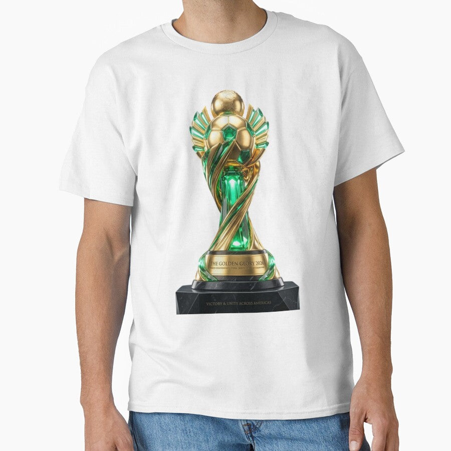 The Golden Glory 2026 - Futurist Soccer Trophy by AetherEcho