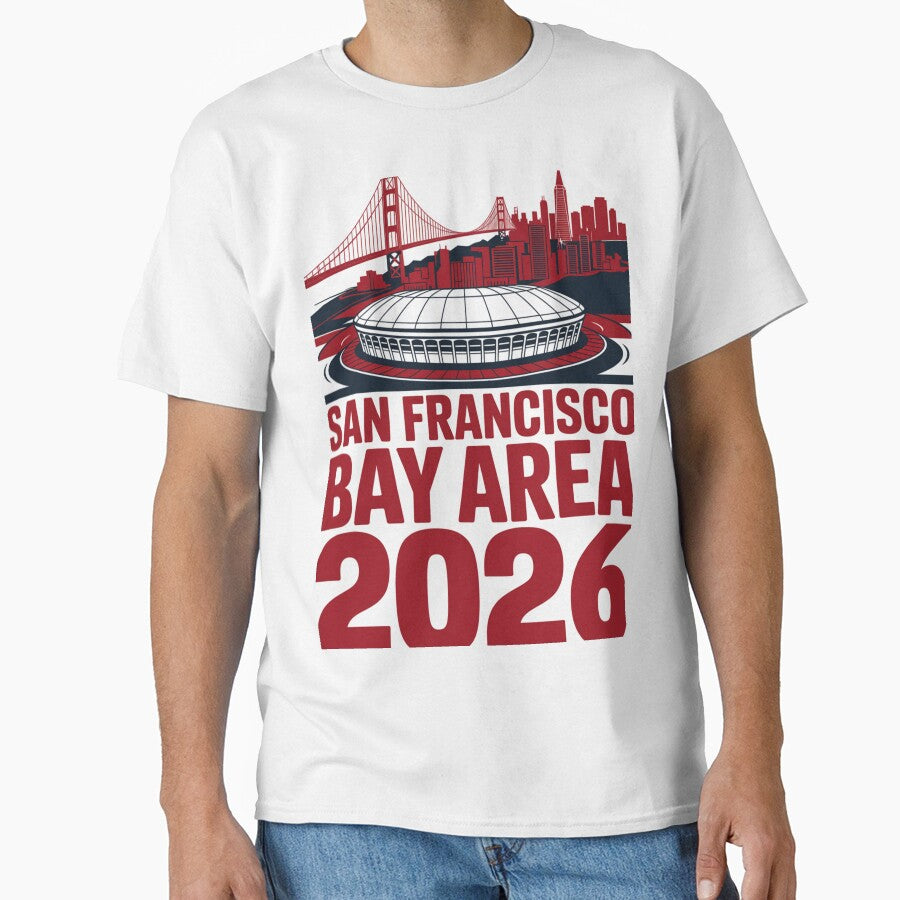 San Francisco Bay Area Golden Gate Stadium T-Shirt V27 by DarylWelsh2024