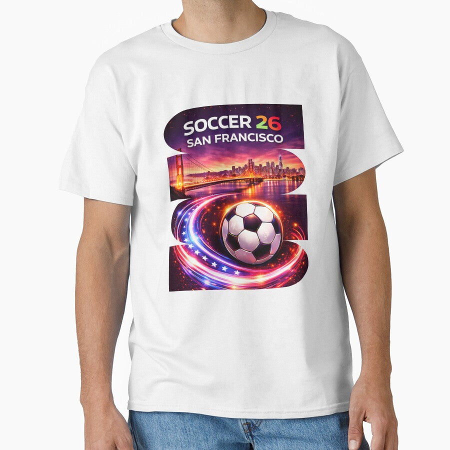 San Francisco Soccer 2026 Shirt, Soccer 26 San Francisco CA Fan Tee, Bay Area Soccer Graphic by MK-Charlie