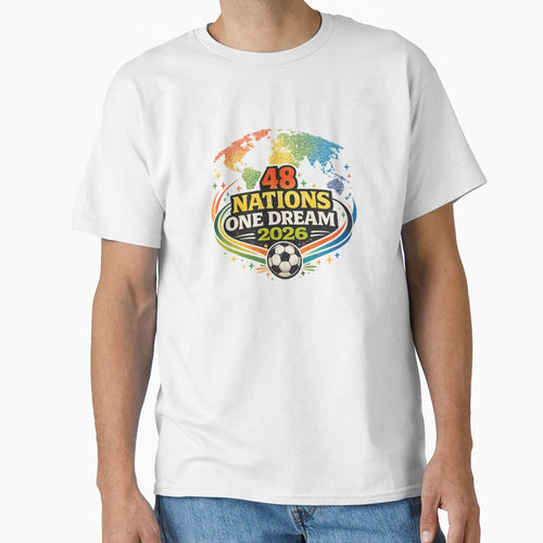 48 Nations One Dream 2026 World Map Soccer Art – Global Football Unity | Soccer Tournament Gift by irfanshikh