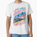 Los Angeles 2026 Palm Tree Sunset T-Shirt V19 by DarylWelsh2024