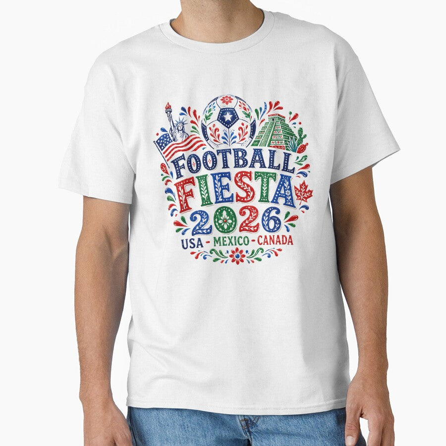 Football Fiesta 2026 USA Mexico Canada Soccer Art by emaga