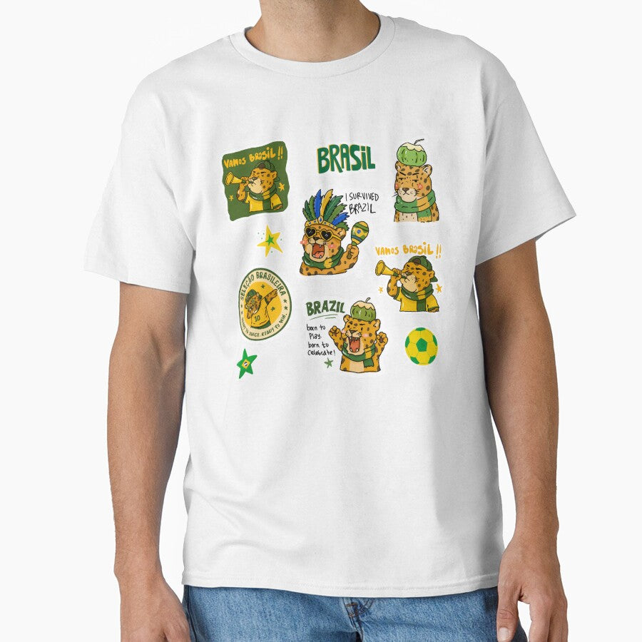 Brazil Jaguar World Cup 2026 Sticker Pack | Cute Football Fan Collection by chupichapa