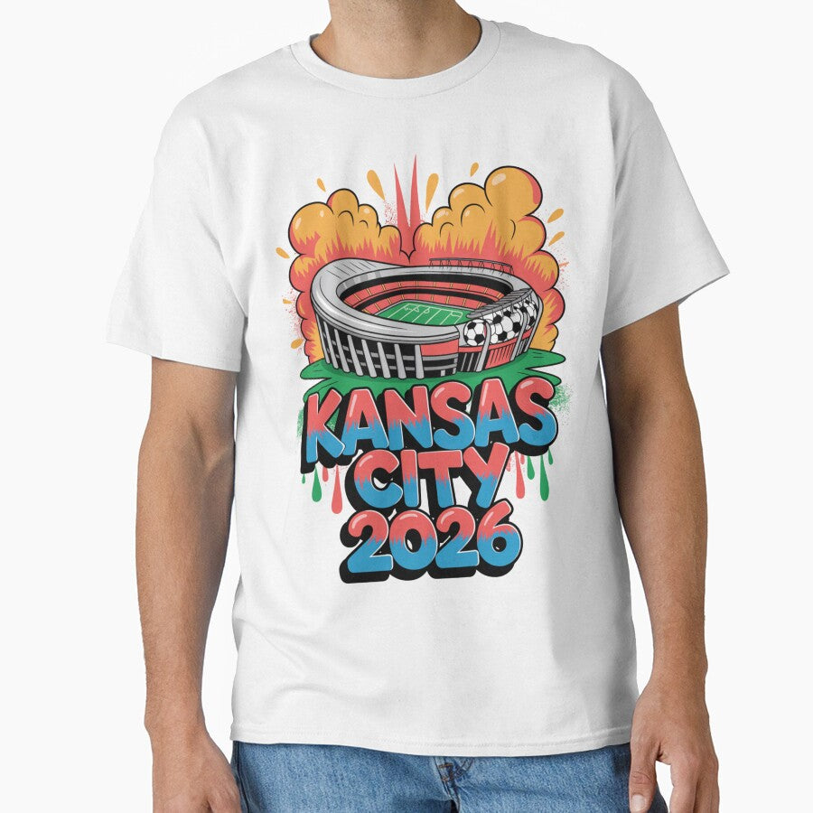 Kansas City 2026 Arrowhead Stadium Football T-Shirt V7 by DarylWelsh2024