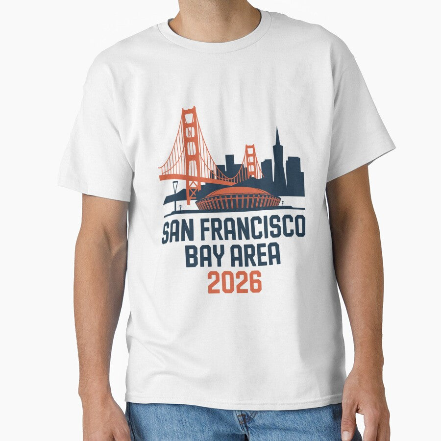 San Francisco Bay Area Golden Gate Stadium T-Shirt V18 by DarylWelsh2024