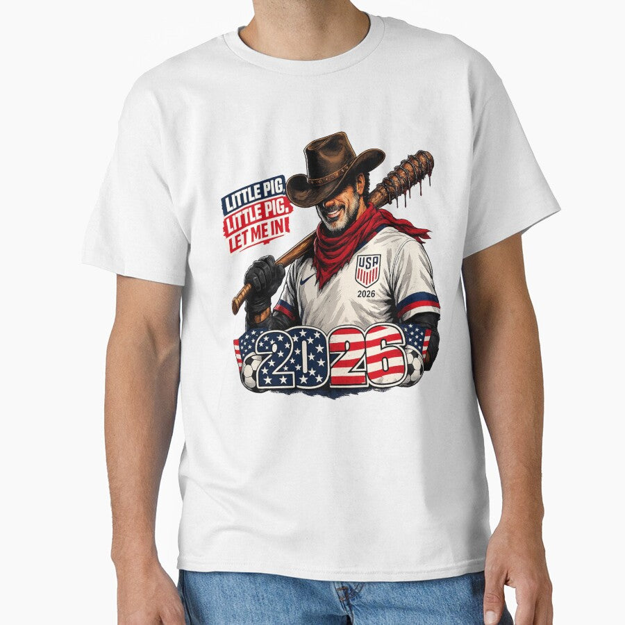 USA Soccer 2026 Football Badass Cowboy Fan by ox prints