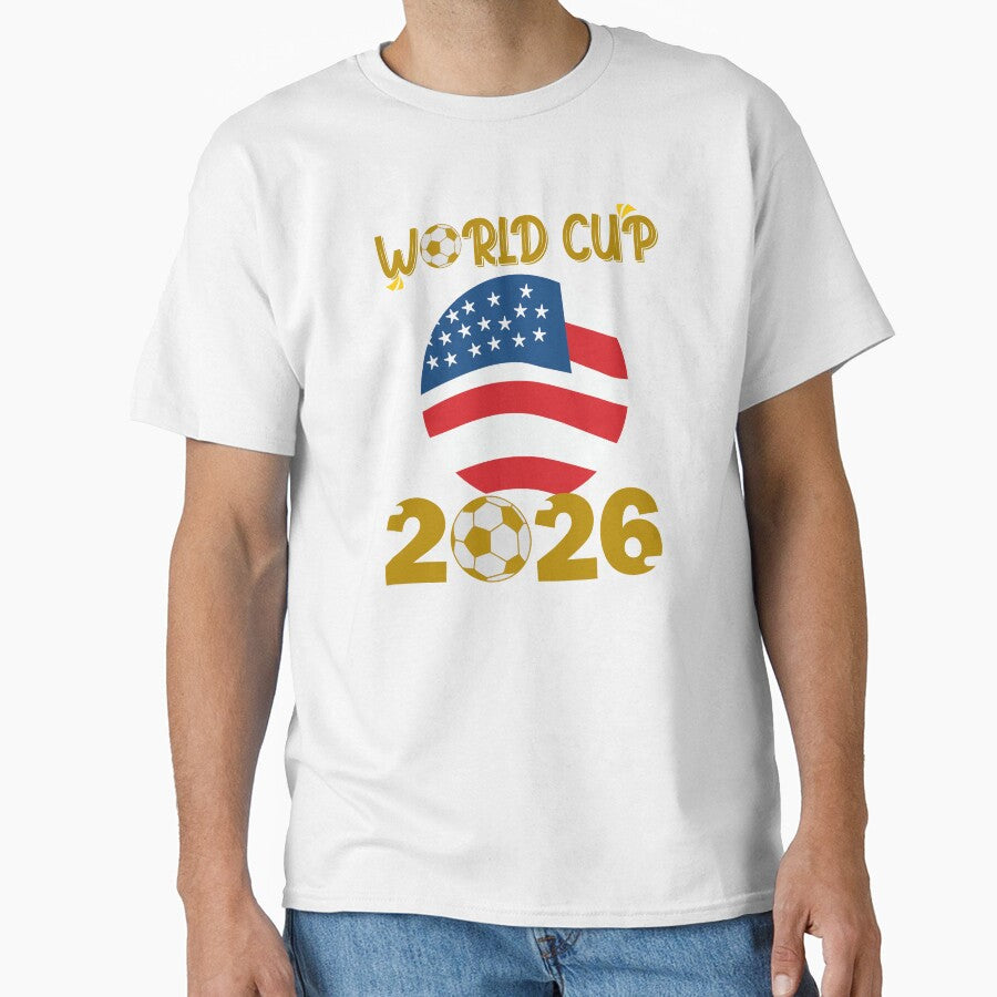 World Cup 2026 USA Soccer Design – Football Fan Graphic T-Shirt by KostekArtShop