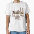 Philadelphia 2026 Liberty Bell Stadium Cheesesteak T-Shirt V6 by DarylWelsh2024