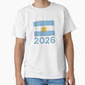 Argentina Flag on Butter Yellow, 2026 World Cup Football Fan Design | Soccer Supporter Merchandise by 21 Tulips