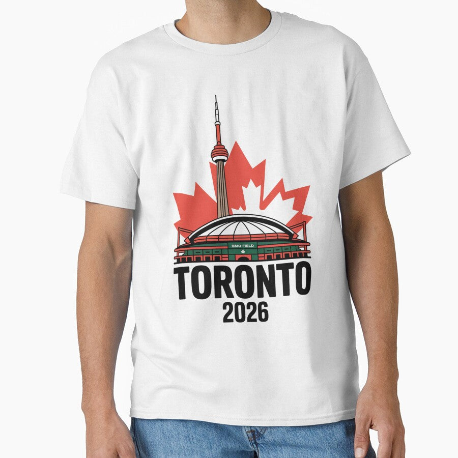 Toronto 2026 CN Tower Stadium Skyline T-Shirt V17 by DarylWelsh2024