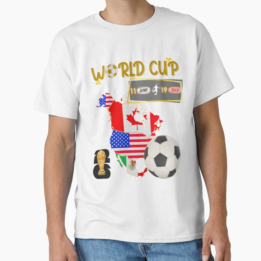 World Cup 2026 North America USA Canada Mexico Soccer Fan by E20STUDIO