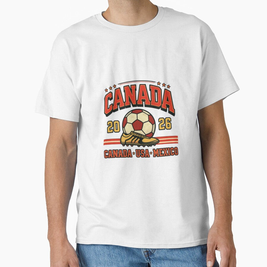 World Cup 2026 USA Canada Mexico — Retro Soccer Tournament Illustration by HBDStudio