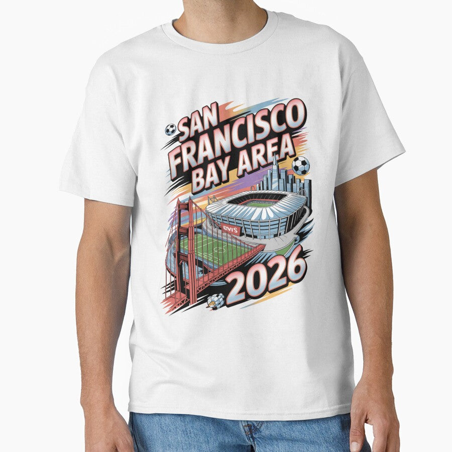 San Francisco Bay Area Golden Gate Stadium T-Shirt V22 by DarylWelsh2024