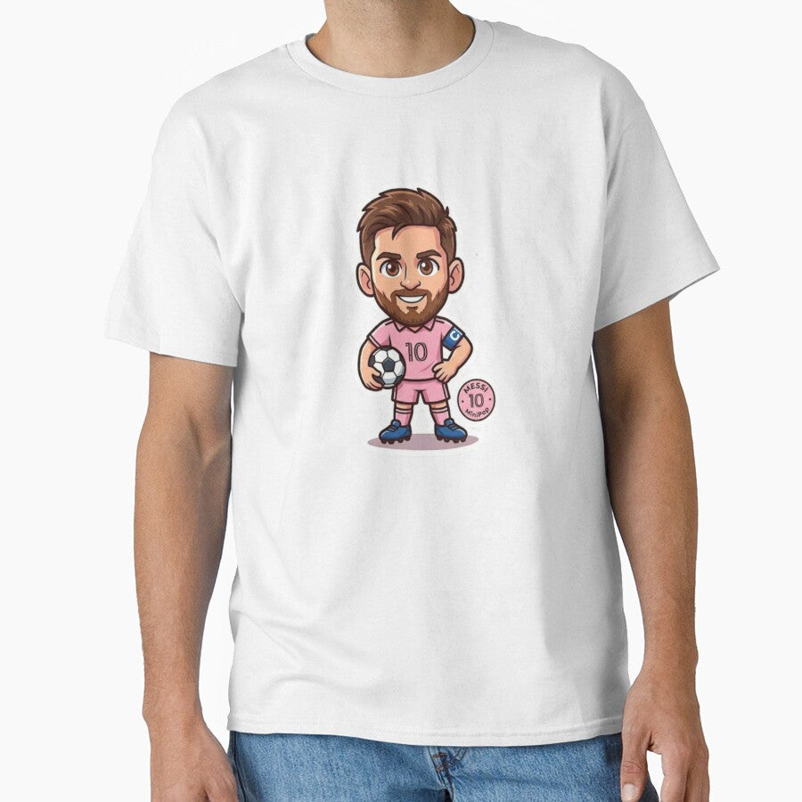 Cute MiniPop Pink Soccer Legend 10 Sticker - Chibi Football Fan Art by ZIKI VI