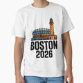 Boston 2026 New England Soccer Souvenir T-Shirt V1 by DarylWelsh2024