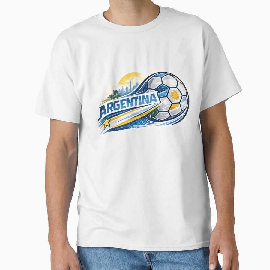 Argentina Football Sticker for Fans Who Live Every Match with Passion | Minimal Soccer Design by shlepyart