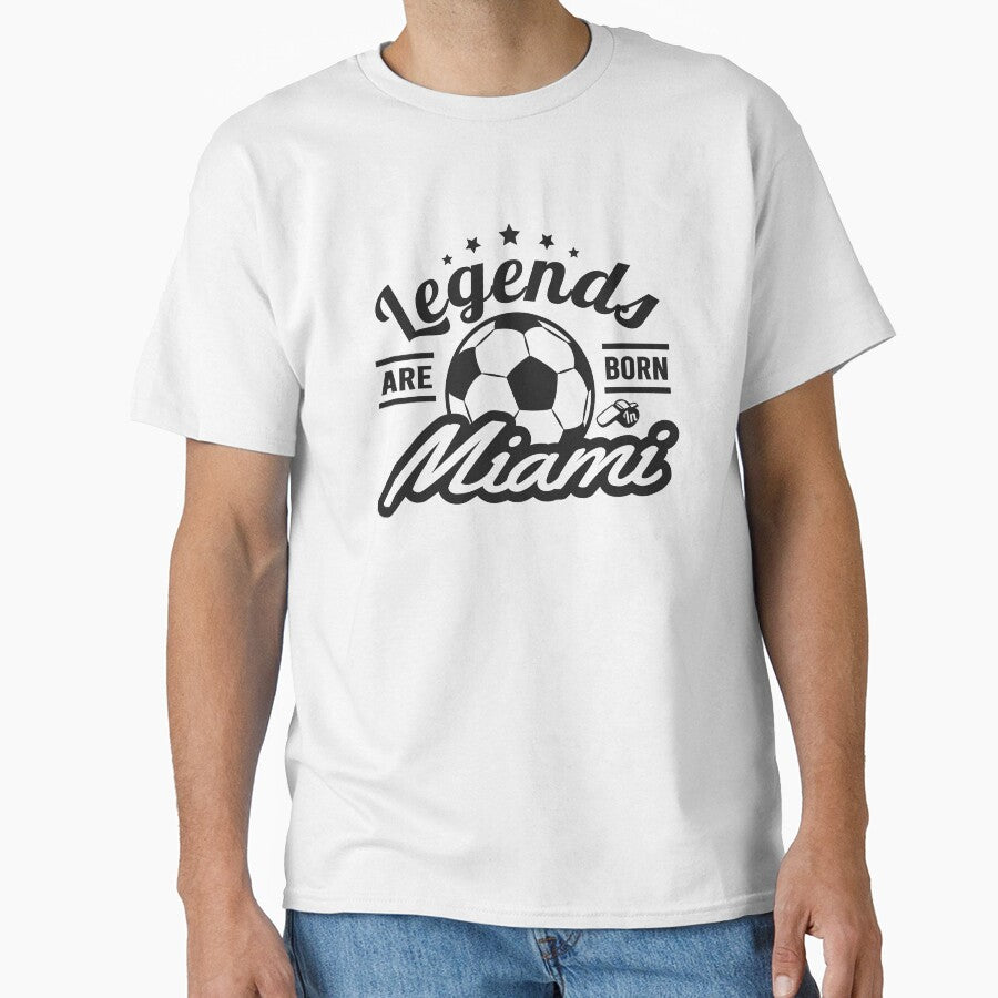 Legends Are Born In Miami , Soccer fan cool vintage gift by lamjar-art