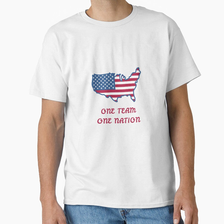 One Team One Nation | USA Soccer Fan Design by Atheraa