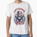 Land of Champions USA 2026 World Cup Soccer T-Shirt by KickoffStudio