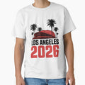 Los Angeles 2026 Palm Tree Sunset T-Shirt V23 by DarylWelsh2024