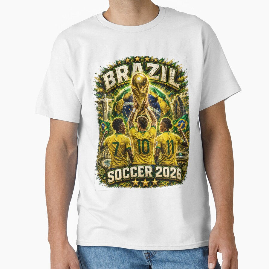 Brazil Soccer 2026 Shirt – Brazilian Football Fan Gift by UrbanPrintVibes