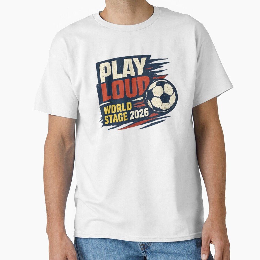 Play Loud Soccer Fan Vintage Sports Graphic 2026 by NeO² Studio