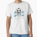 Argentina Flag Skull Soccer Player Argentine by anziehend