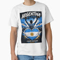 Argentina Flag Heart – Football Fan Pride Design by Jandedan