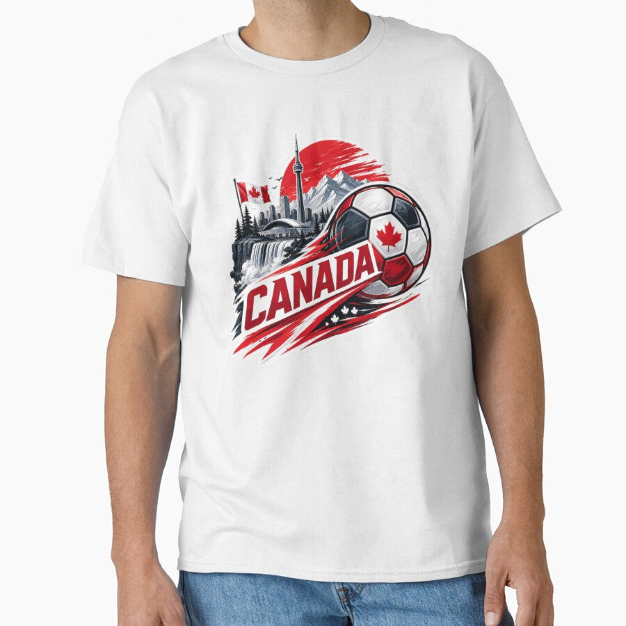 Canada Football Sticker for Fans Who Love Bold Sports Aesthetic | Minimal Soccer Design by shlepyart