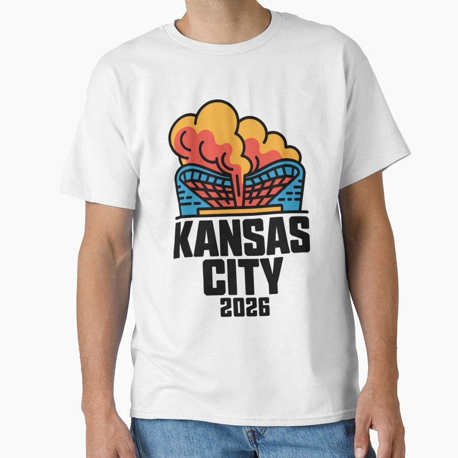 Kansas City 2026 Arrowhead Stadium Football T-Shirt V23 by DarylWelsh2024