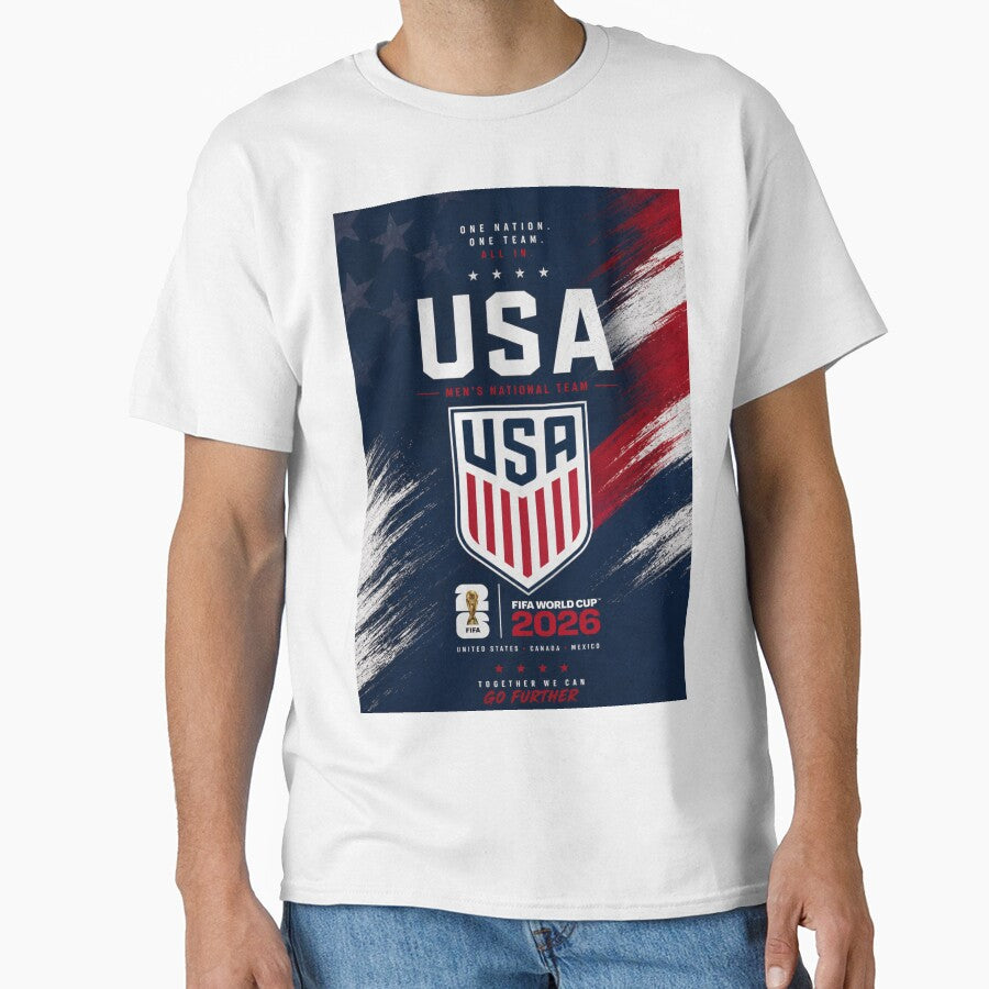 USA 2026 Soccer Fan Design | American Football Supporter Graphic | Red White Blue Sports Art by MDC-99