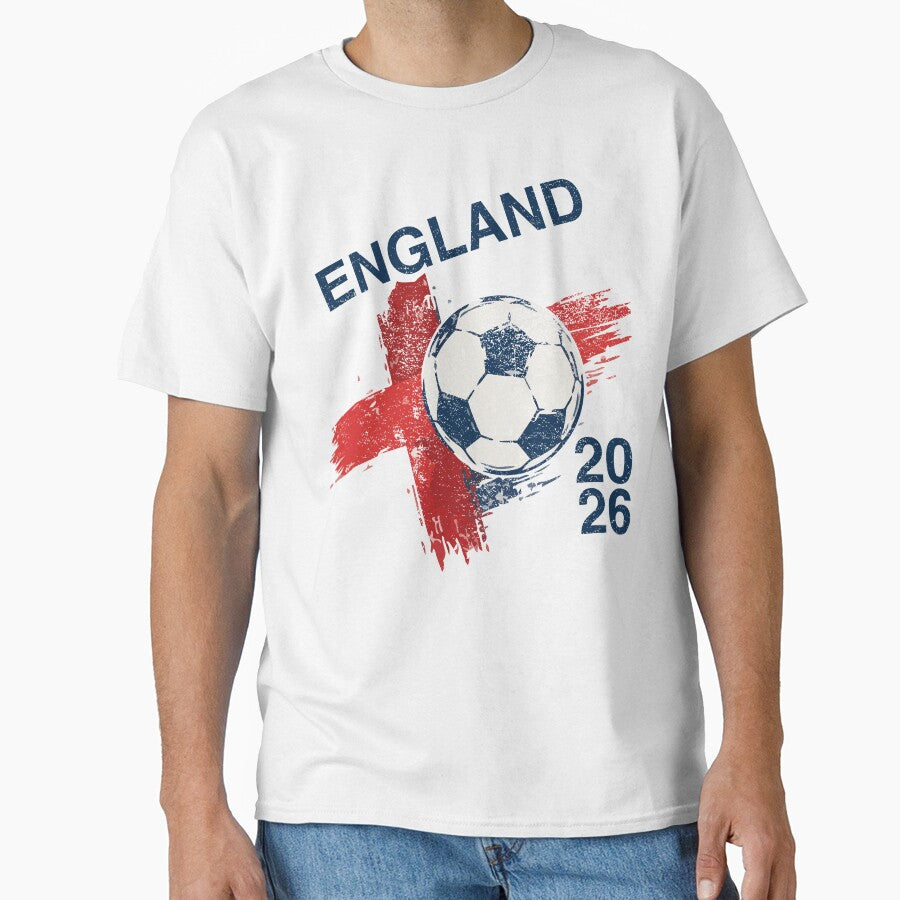 England Football Fan Shirt 2026 English Flag Supporter Tee International Tournament Fan Gift by LessIsLoud