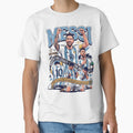Messi GOAT World Champion Graphic Tee Soccer Fan Shirt by tshirtswonder