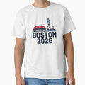 Boston 2026 New England Soccer Souvenir T-Shirt V11 by DarylWelsh2024