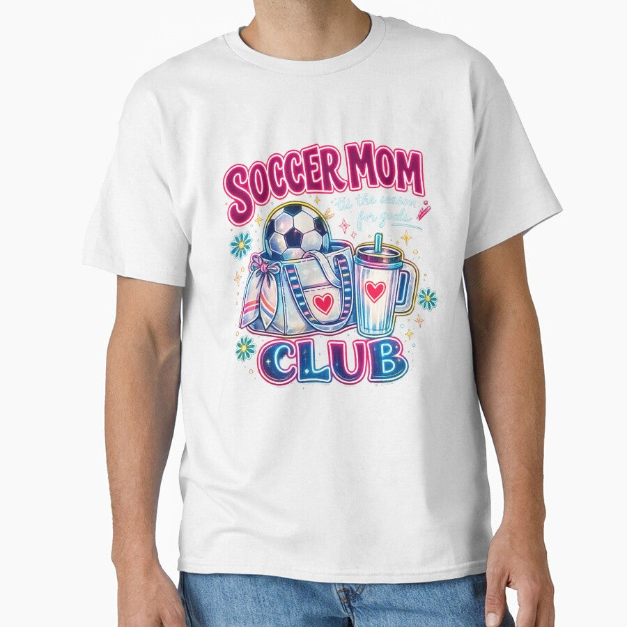 Soccer-Mom-Club-Neon-Shirt – Trendy 2026 Soccer Mom Graphic Tee by afr-saad