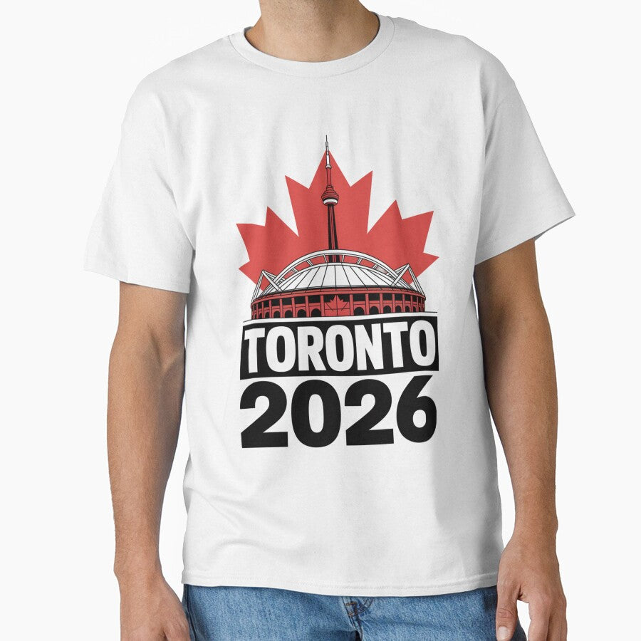Toronto 2026 CN Tower Stadium Skyline T-Shirt V13 by DarylWelsh2024